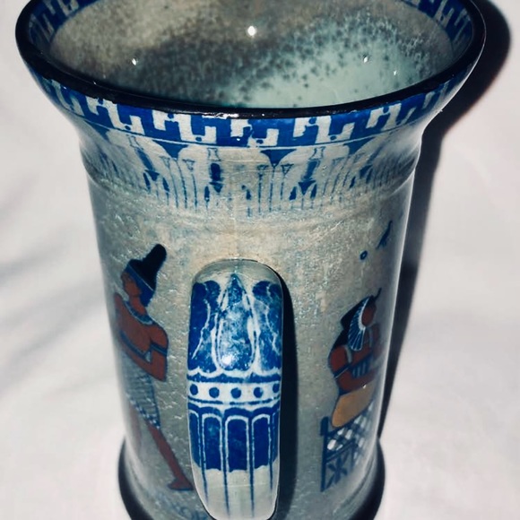 Vintage 1930s Royal Doulton Egyptian Revival Tutankhamen Treasures Pottery Jug - Picture 7 of 8